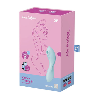 Satisfyer Succionador De Clítoris Satisfyer Cruvy Trinity 5+ Azul