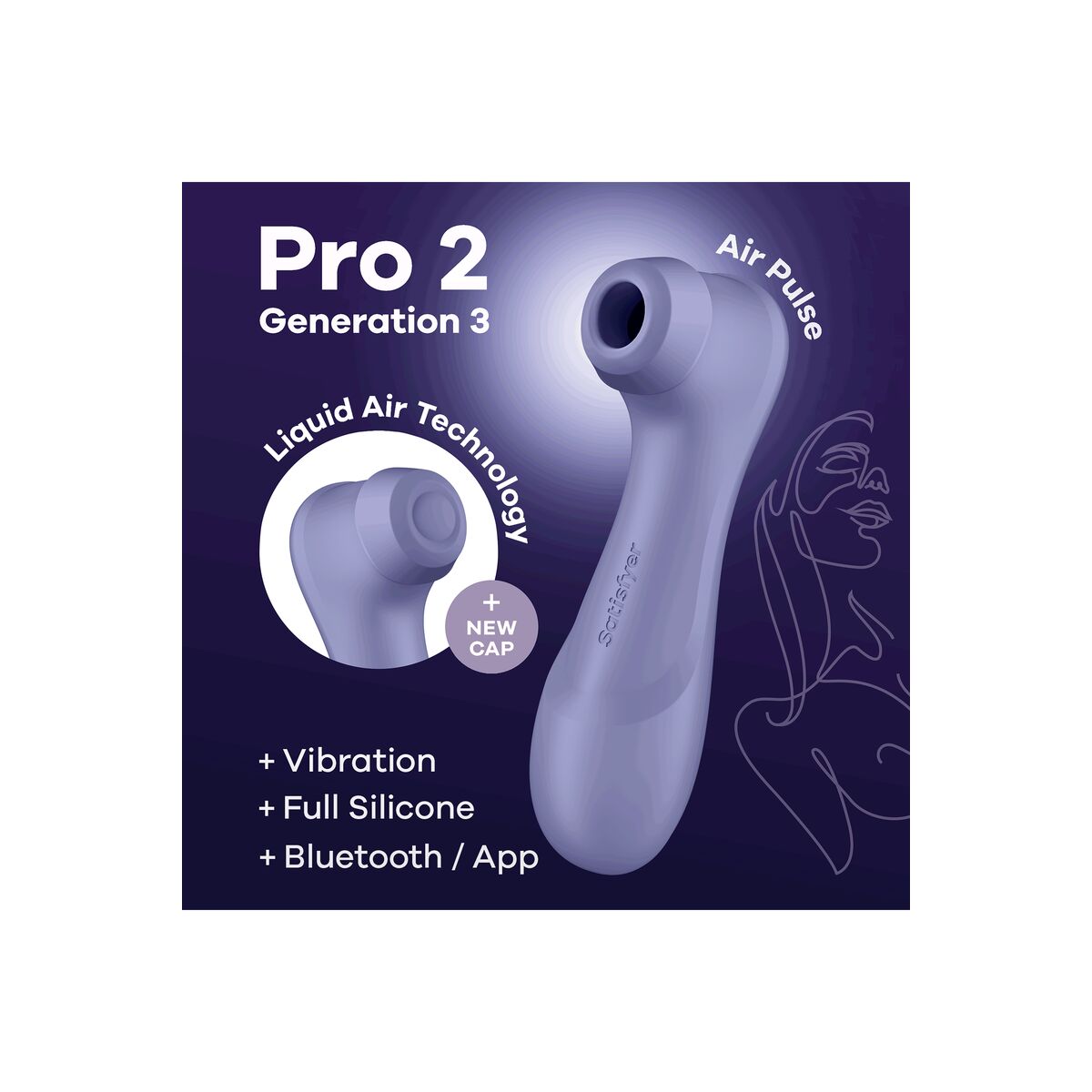 Satisfyer Succionador De Clítoris Satisfyer Pro 2 Generation 3 Morado